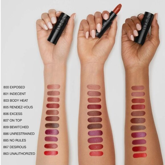 NARS Explicit Refillable Satin Lipstick - 862 Incendiary - Picture 6 of 10